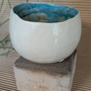 Cuenco COCO turquesa y tierra