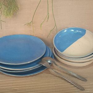 Juego de platos llanos y hondos