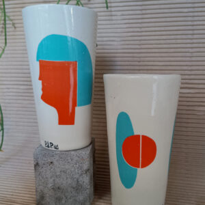 Vasos con decoracion collage