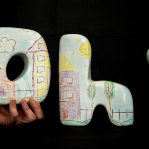 Letras cerámicas, OH!