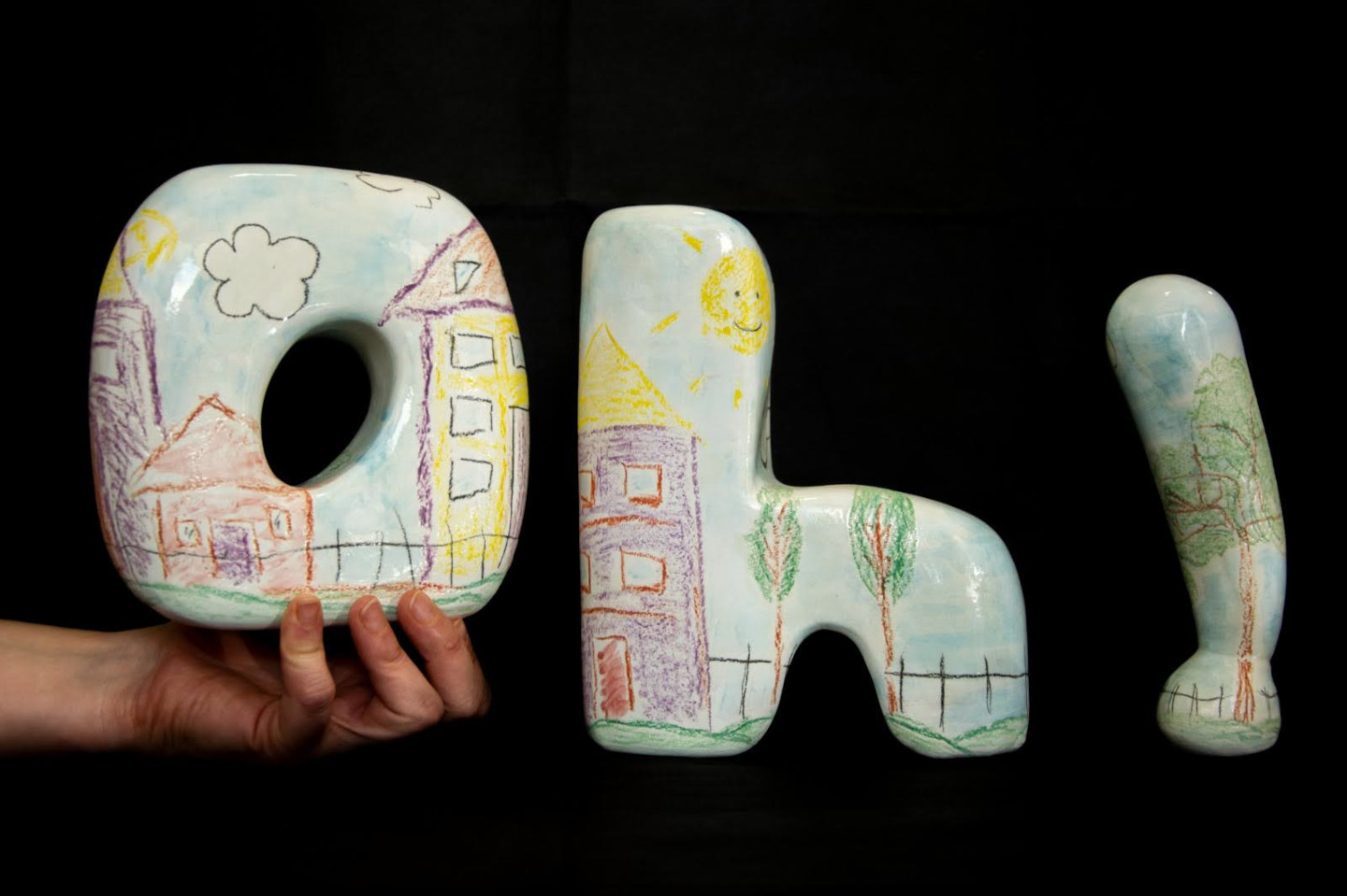 Letras cerámicas, OH!