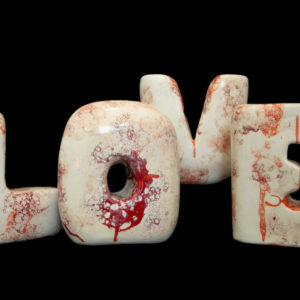 Letras cerámica, LOVE