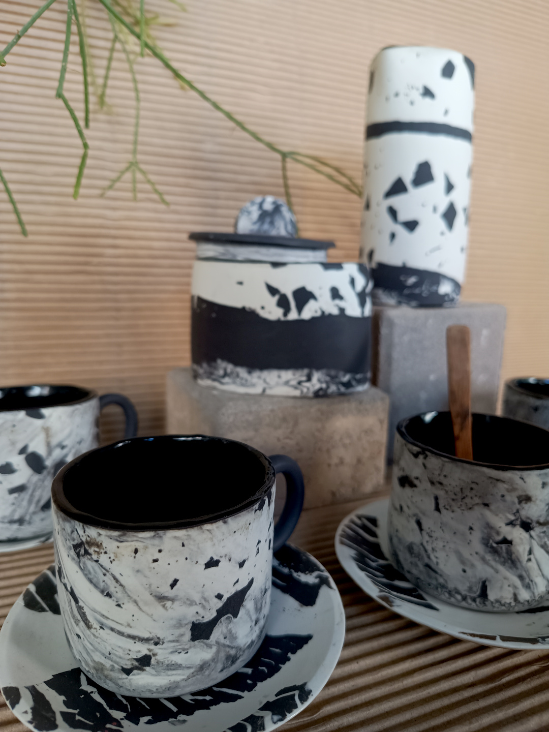 Juego de café con leche y azucarero - Imagen 4